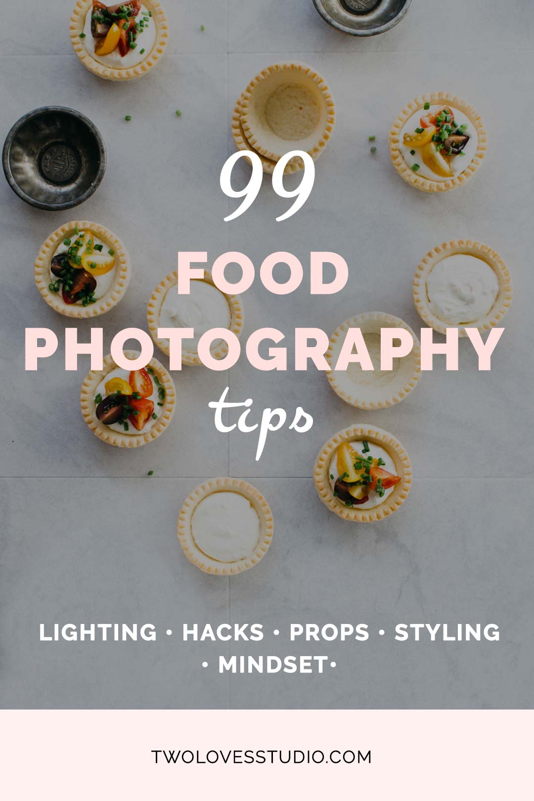 99 Food Photography Tips: A collection of food photography tips from photographers at all stages of their creative journey. Tips about lighting, hacks, props, styling and mindset. Click to read.