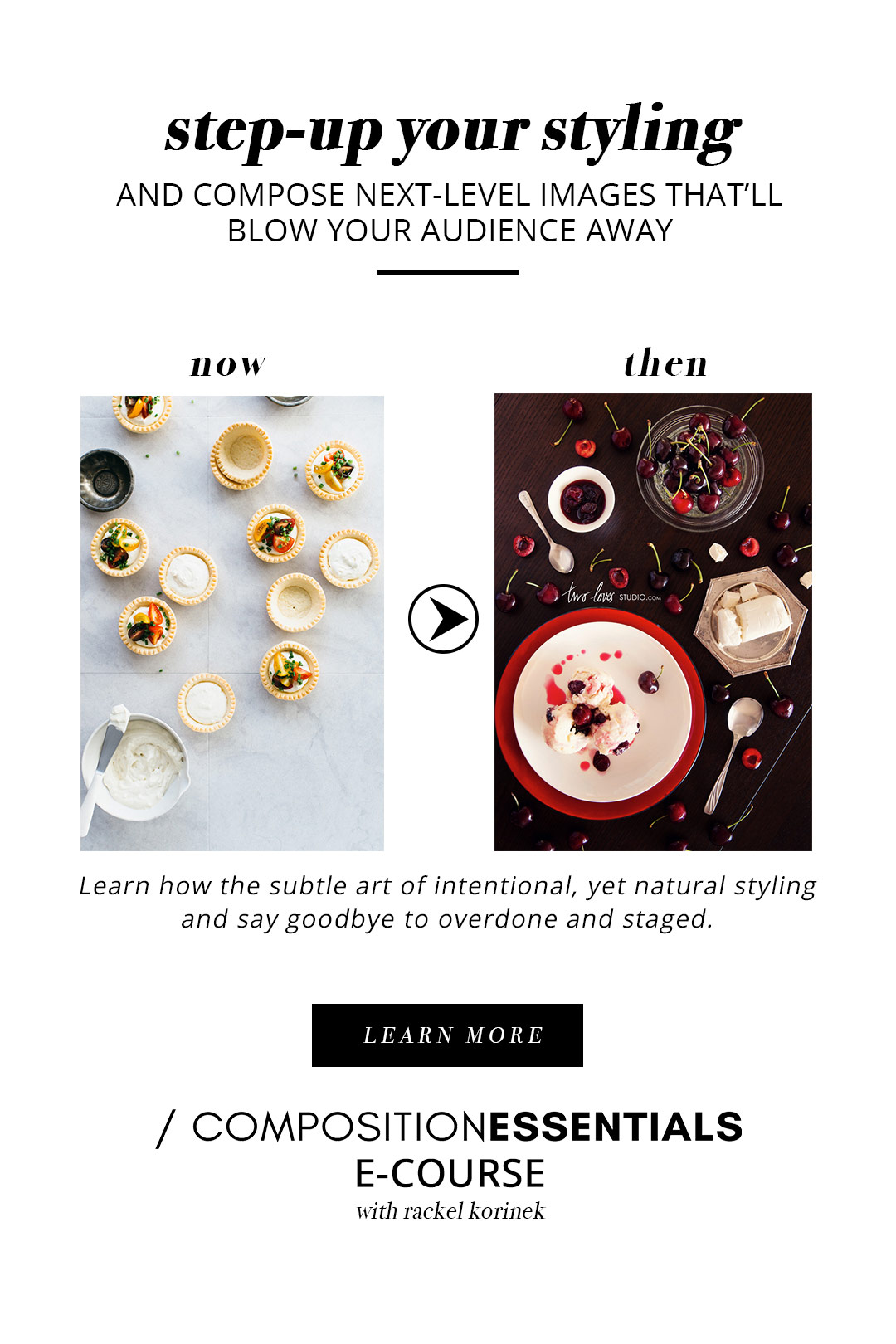 Natural Not Staged Composition Essentials Food Photography Masterclass The Composition Masterclass you need to capture more than just food photos. Create seriously mouth-watering food stories and blow your audience away!