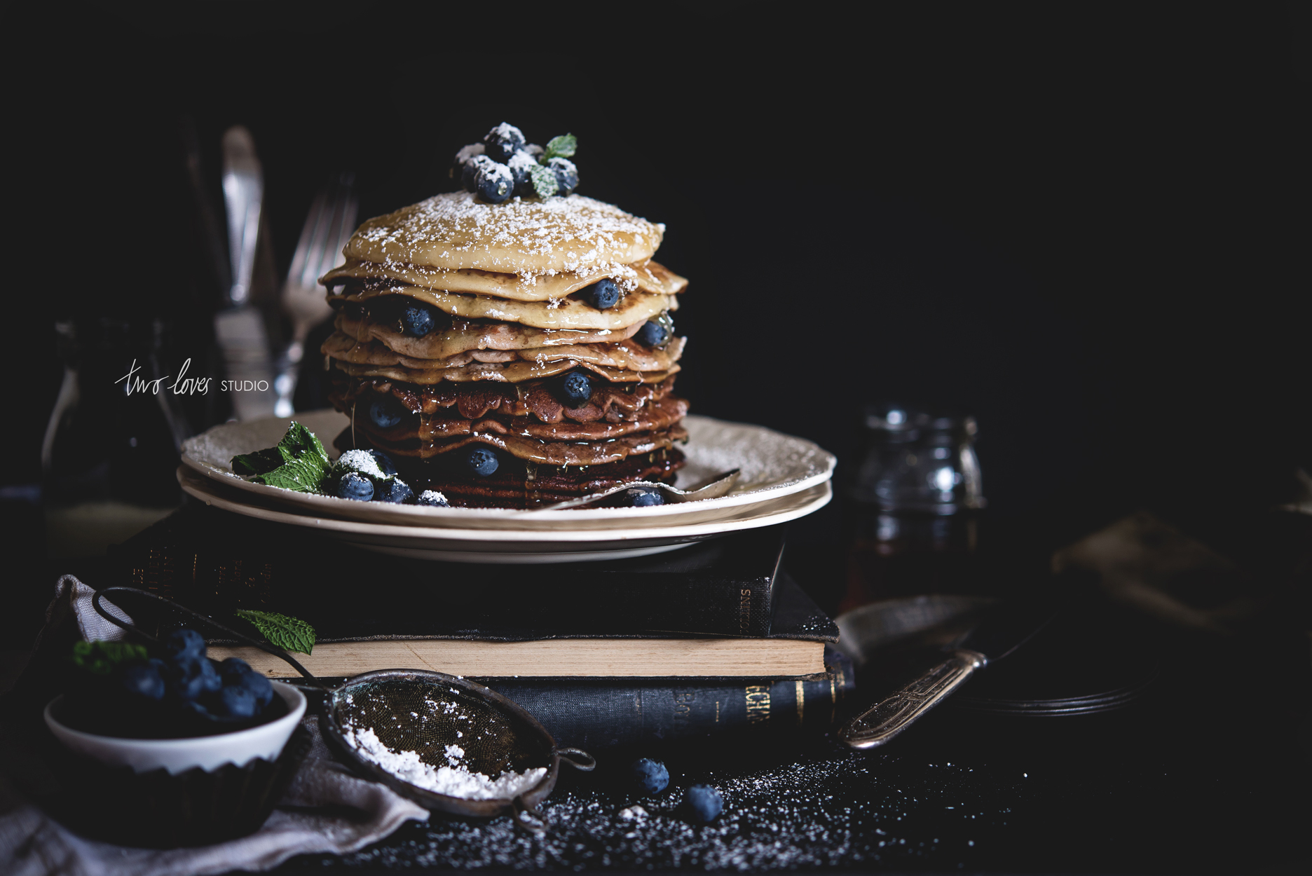 Finding Breakfast: Chocolate Ombré Pancakes - Two Loves Studio