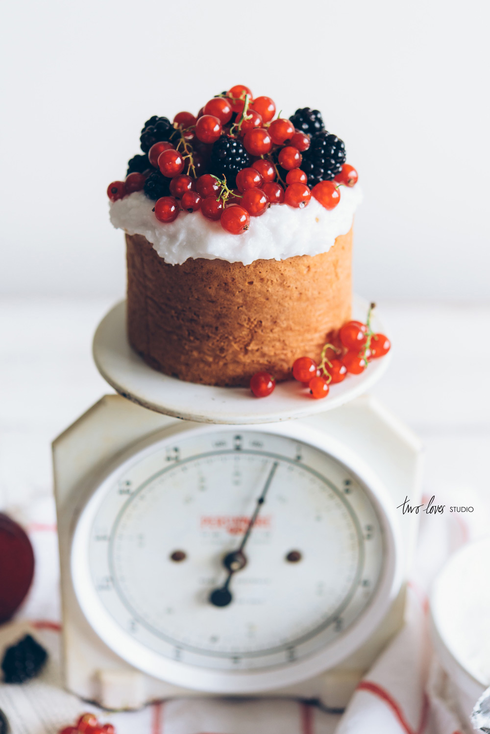 Two Loves Studio White Butter Cake Red Currants