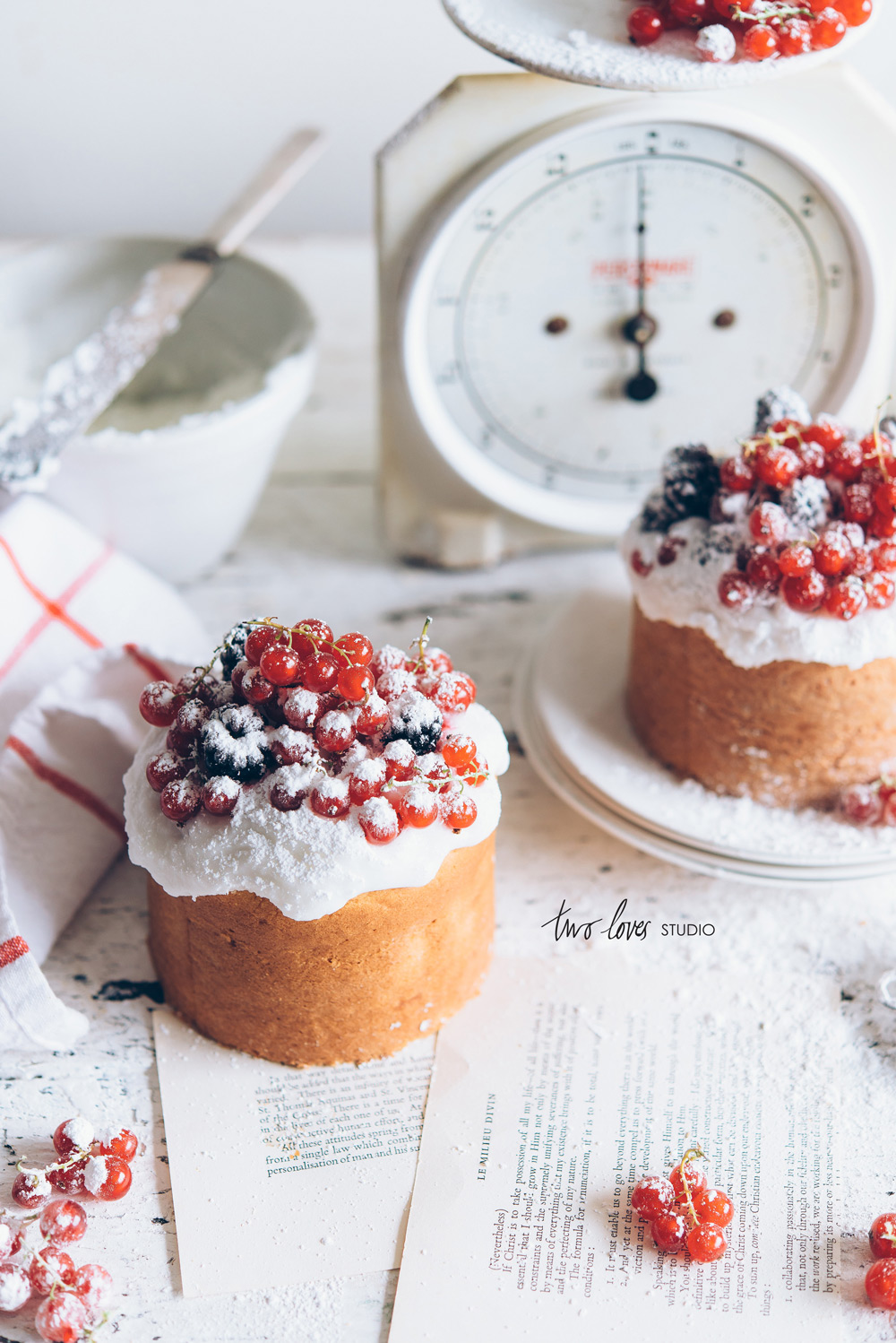 Two Loves Studio White Butter Cake Red Currants