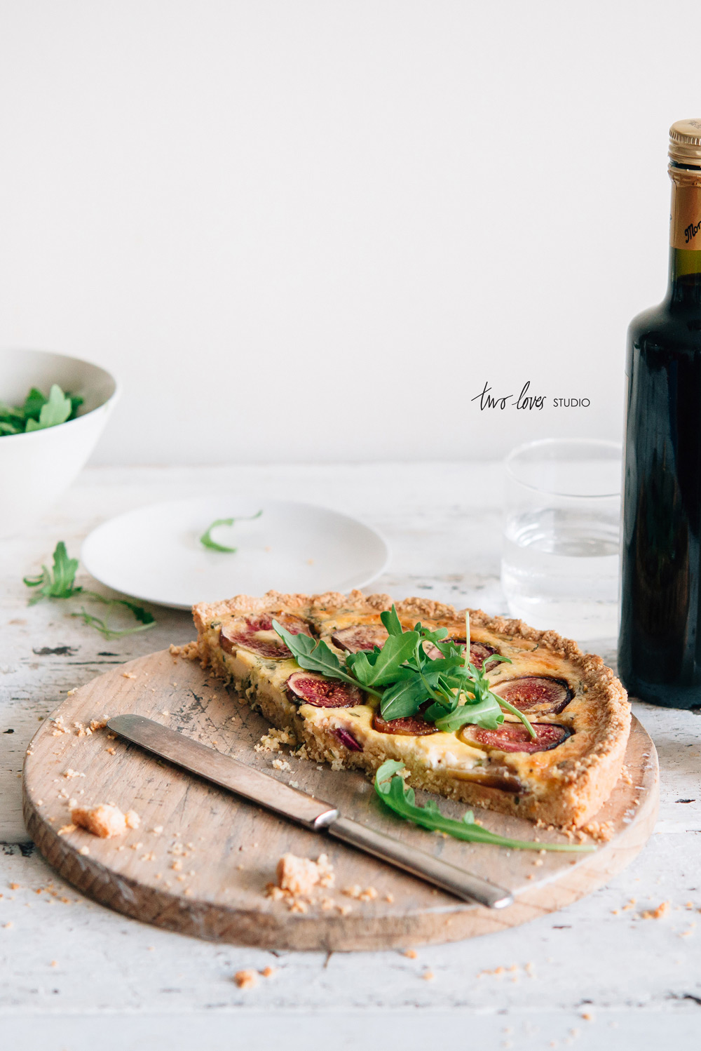 Two Loves Studio Fig Goats Cheese Tart
