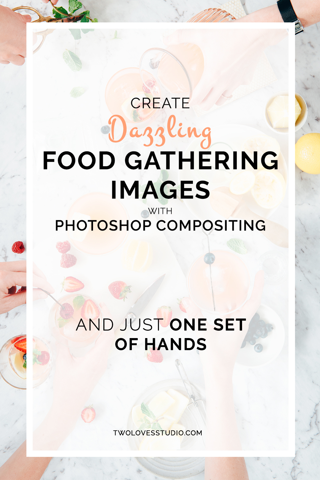 Create Dazzling Food Gathering Images with Photoshop Compositing | Take your food photography to the next level with Photoshop compositing and create impressive food gathering images, even with one pair of hands! Click through for the video tutorial.