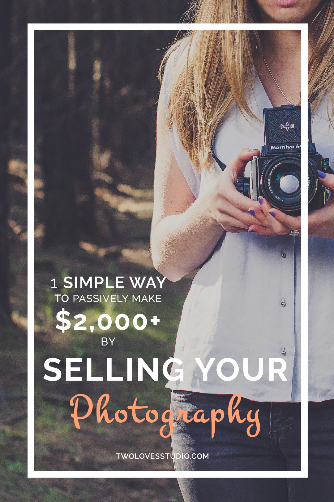 1 Simple Way To Passive Make $2,000+ by Selling Your Photography | Want to make money by selling your photography by doing nothing? There is just one simple thing I do that sees me passively make over $2,000 a year. Click to get the easiest tip you'll ever read.