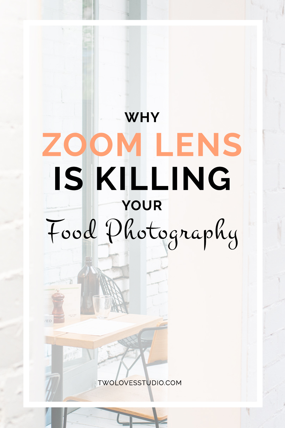 Your zoom lens could be suffocating your creativity. Find out why and nurture your food photography creativity with a FREE exercise!