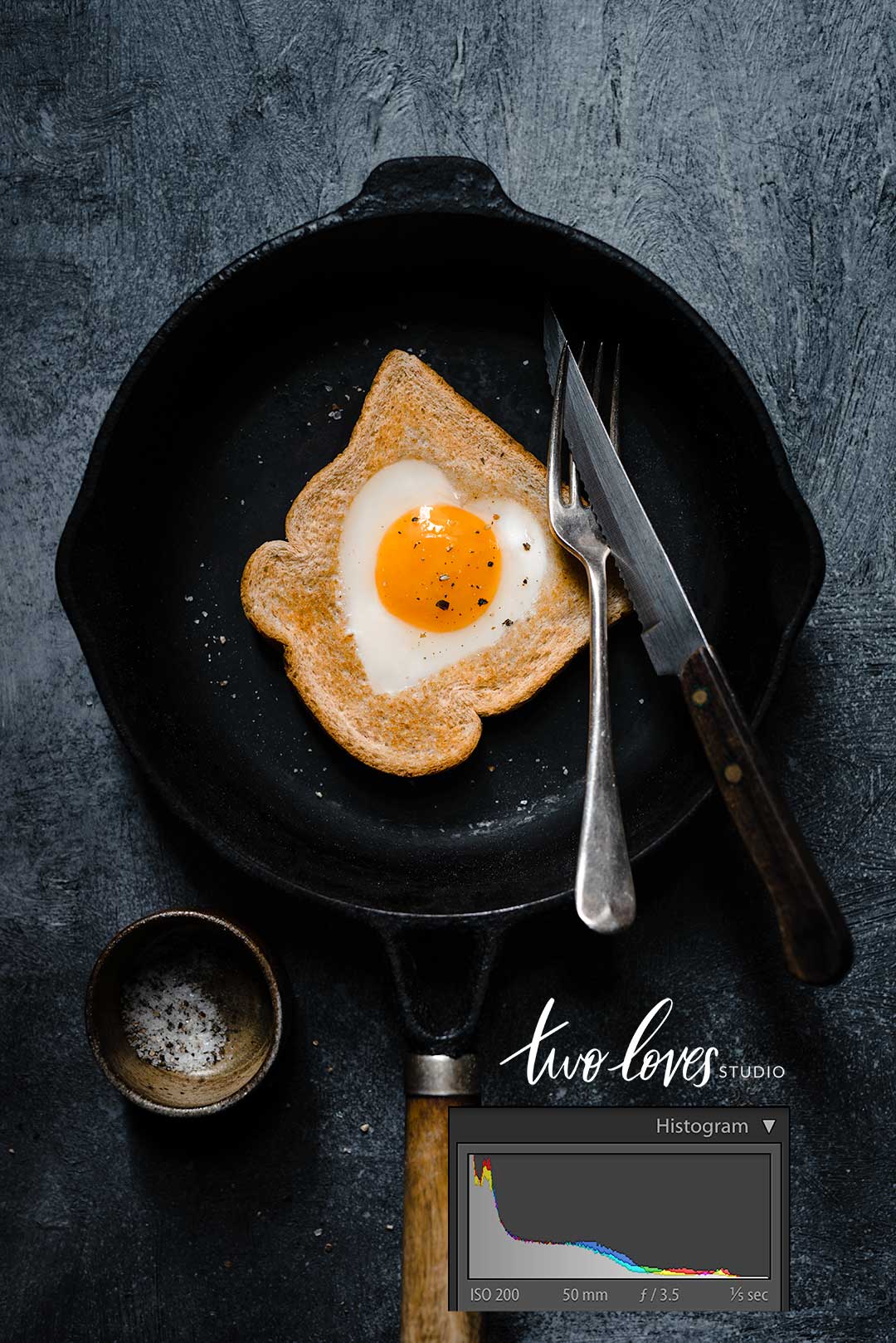 If reading your histograms or getting savvy with the tones in your images feels scary, CLICK TO READ why you don't want to ignore these two crucial food photography Lightroom concepts.