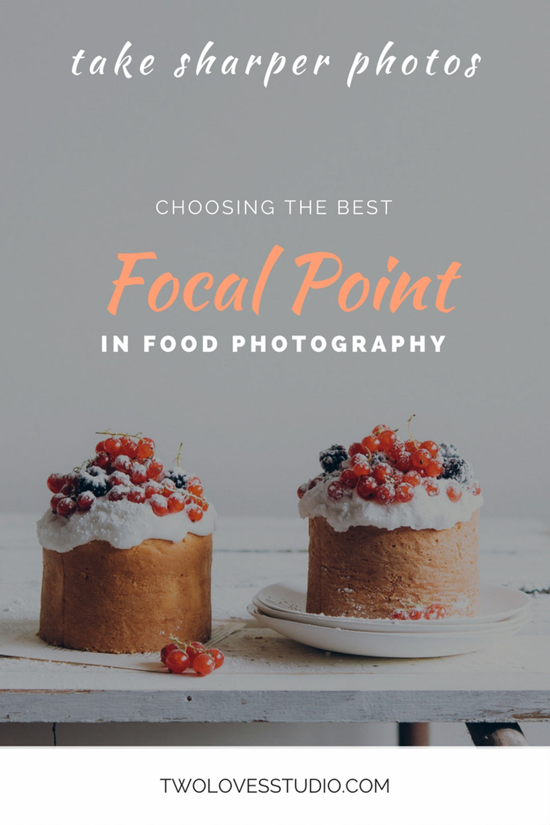 Not sure how to choose the best focal point in your food photography? Learn the best focal point for the angle you're shooting and when to focus on the foreground, middleground and background. Click to learn!