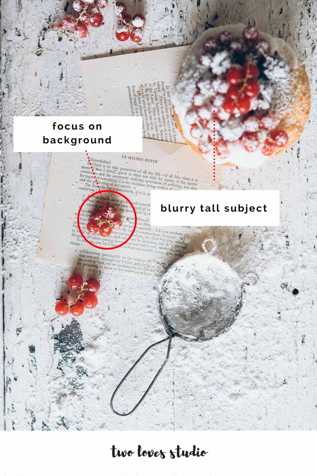 Not sure how to choose the best focal point in your food photography? Learn the best focal point for the angle you're shooting and when to focus on the foreground, middleground and background. Click to learn!