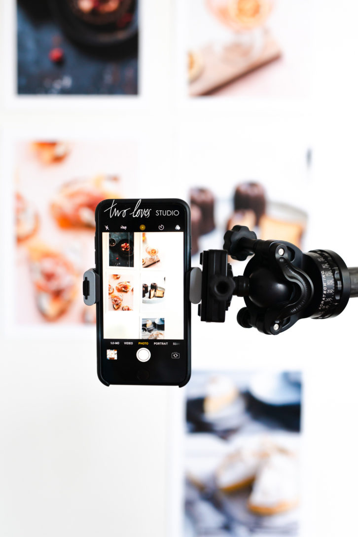 phone tripod for food photography