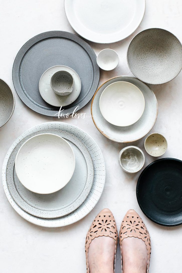 Different assortments of Prop Plates, bowls and pinch bowls. 