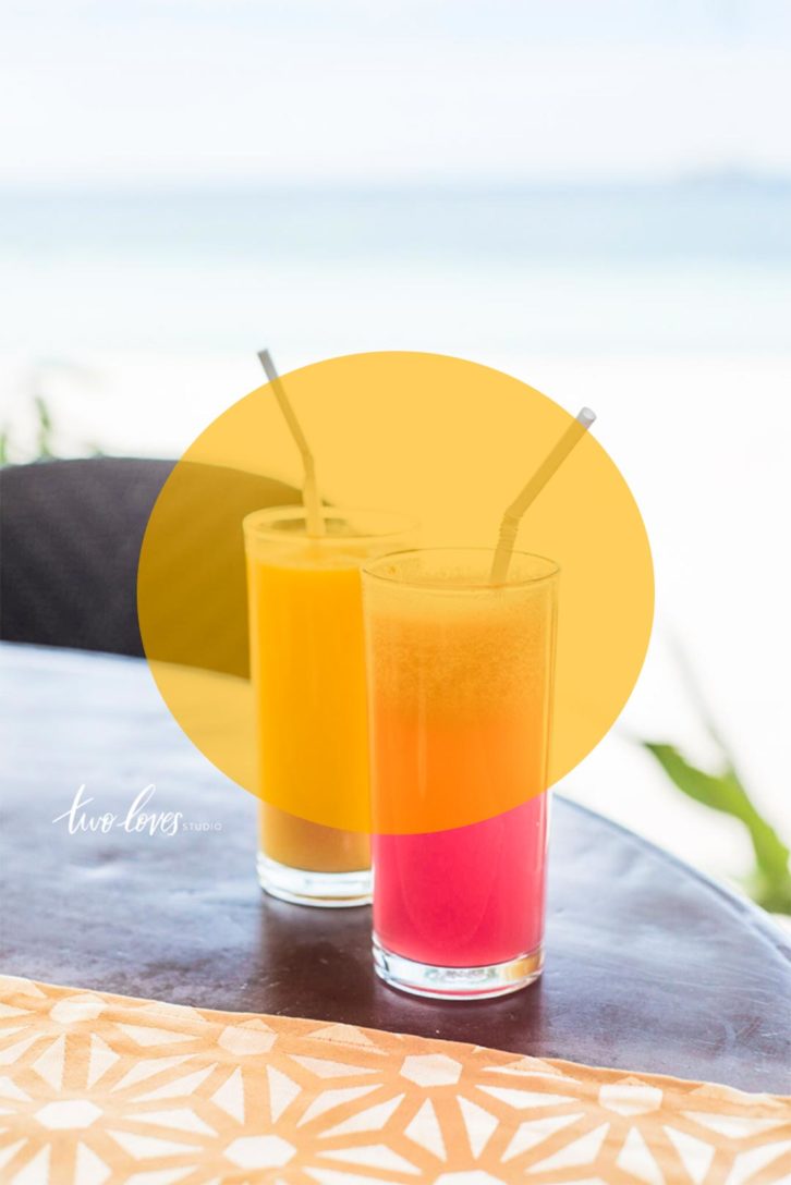 Having brunch on a beach in the Phillipines. The exposure from the sand was intensely bright.