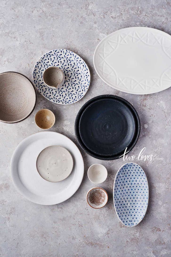 An assortment of plates and bowls