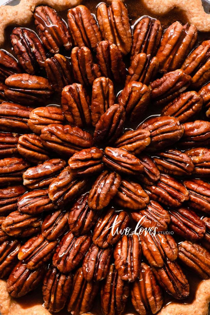 Pecan Pie macro minimal shot