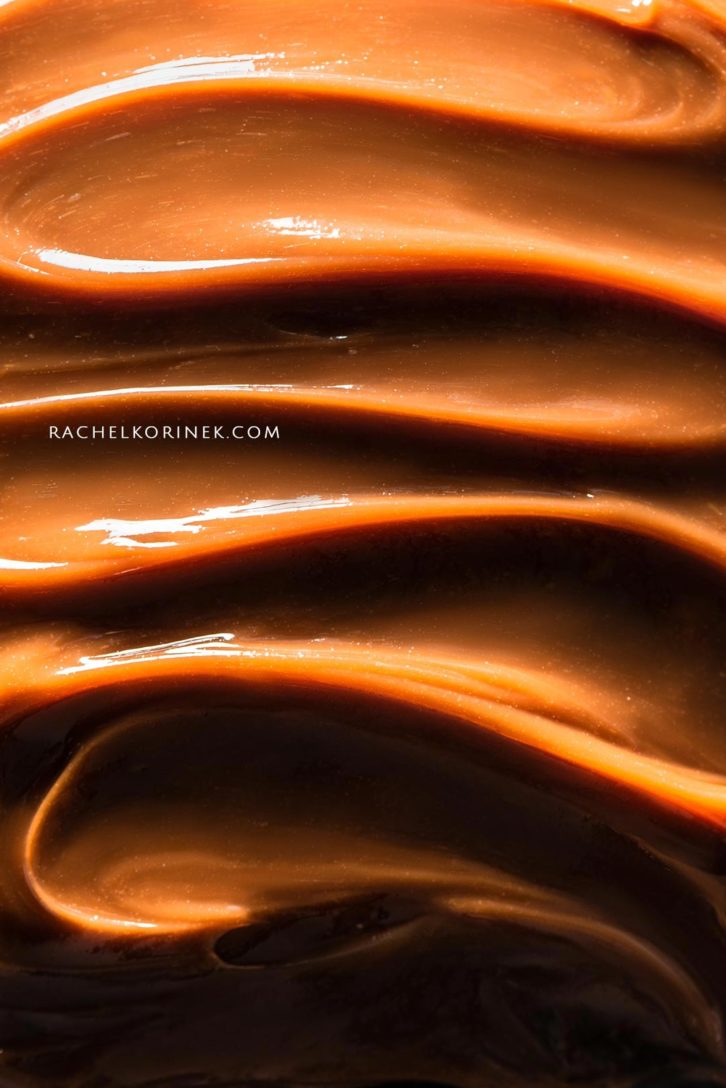 A swirl of dulce de leche.