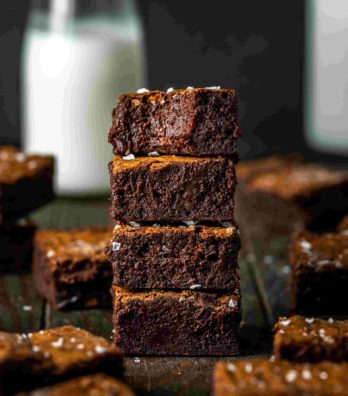 Chocolate Brownie stack by Mike Johnson.

Shot with Mike's favourite food photography lens, Sigma 105mm F2.8 EX DG OS HSM Macro.