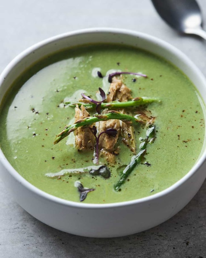 Chicken Asparagus soup by Johann Headley.

Shot with Johann's favourite food photography lens with Canon EF 100mm f/2.8L Macro IS USM.