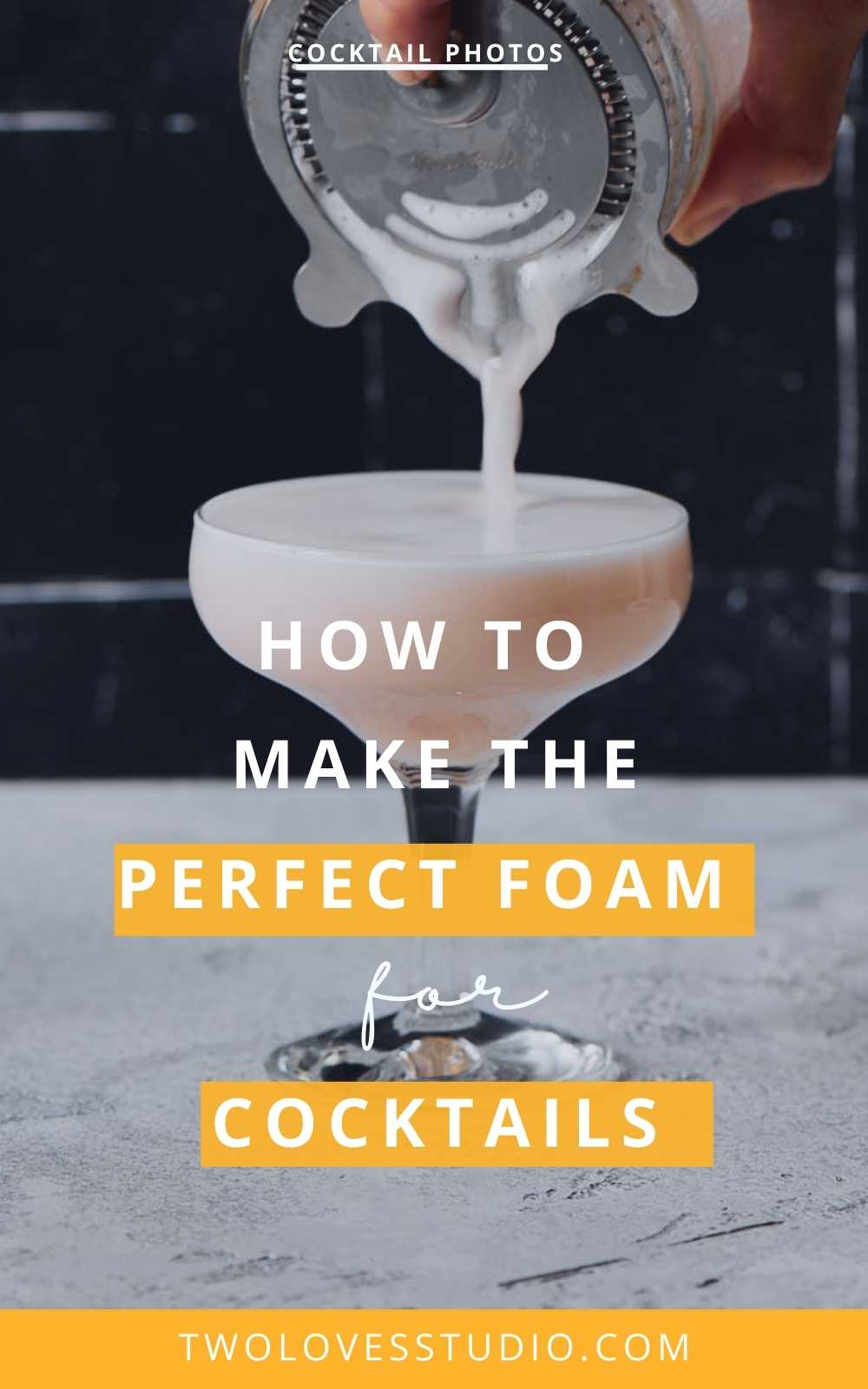 How to make FOAM for a Cocktail without Egg White 