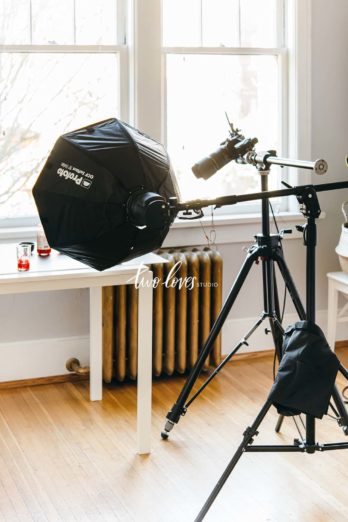 Simple One Light Photography Setup: Moody Black Forest Cupcake